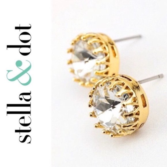 Stella & Dot Jewelry - :: S&D Sparkling Crystal Nancy Stud Earrings
